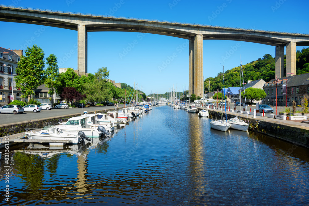 The marina of Saint Brieuc ctiy, Brittany, France
