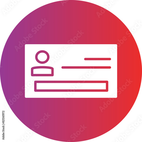 Business card Icon style