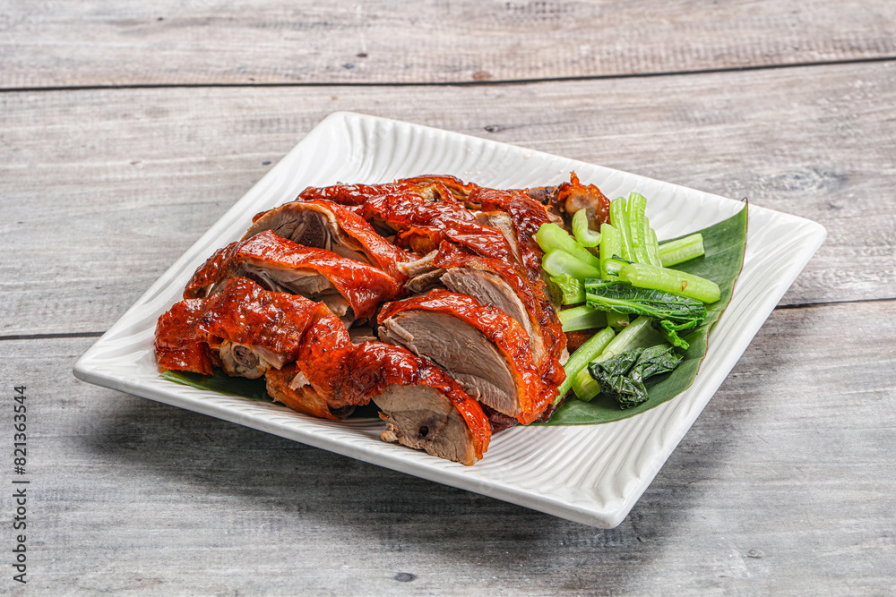 Asian cuisine - roasted duck with skin Asian cuisine - roasted duck with skin