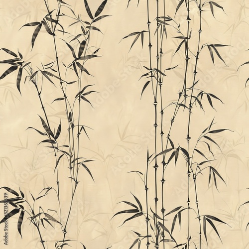 A beautiful and intricate design of bamboo plants