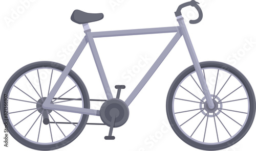 Vector illustration of a sleek road bike isolated on a white background