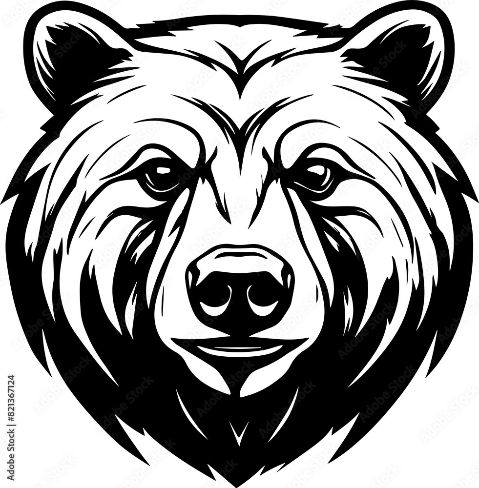 Illustration of bear isolated on white background Illustration of bear isolated on white background