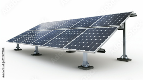 Solar Panel With Two Poles