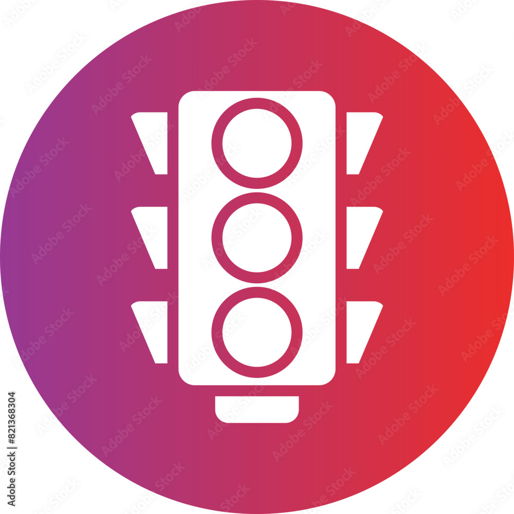 Traffic light vector icon style Traffic light vector icon style