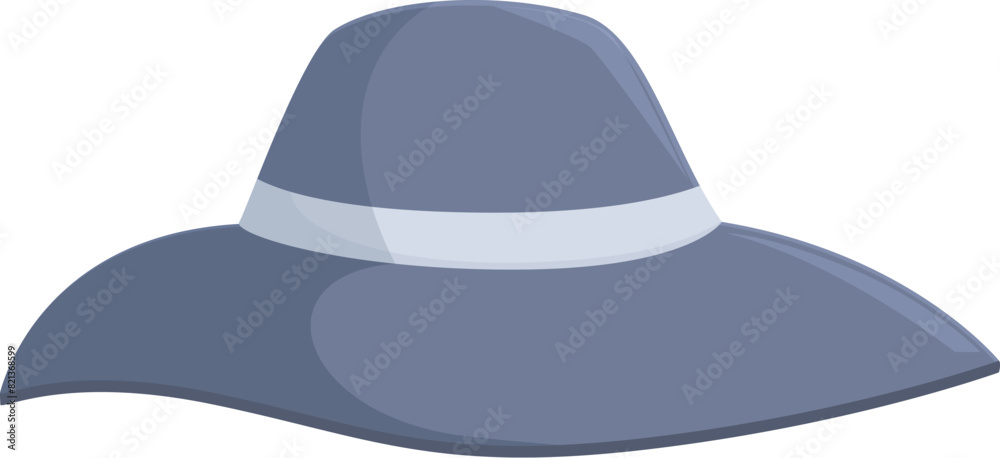 Stylish and simplistic vector illustration of a floppy widebrimmed hat, perfect for fashion design themes Stylish and simplistic vector illustration of a floppy widebrimmed hat, perfect for fashion design themes