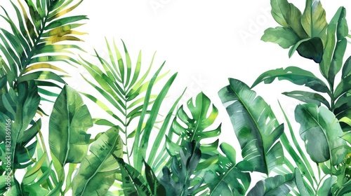 The lush green leaves of a tropical rainforest are a feast for the eyes. The different shades of green create a sense of depth and texture  while the varying shapes of the leaves add interest and