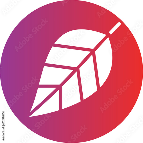 Leaf vector icon style