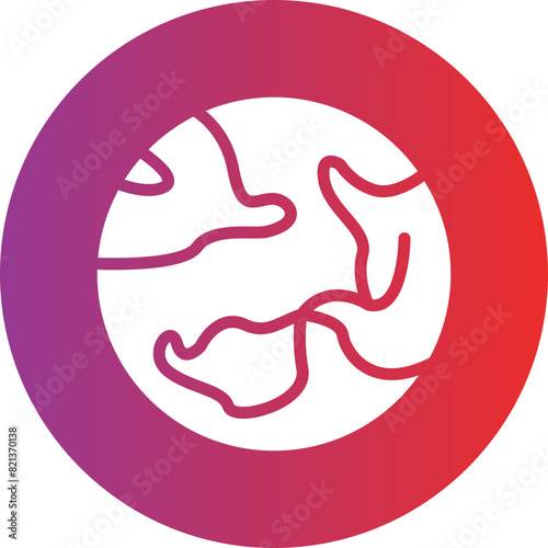 Planet vector icon style