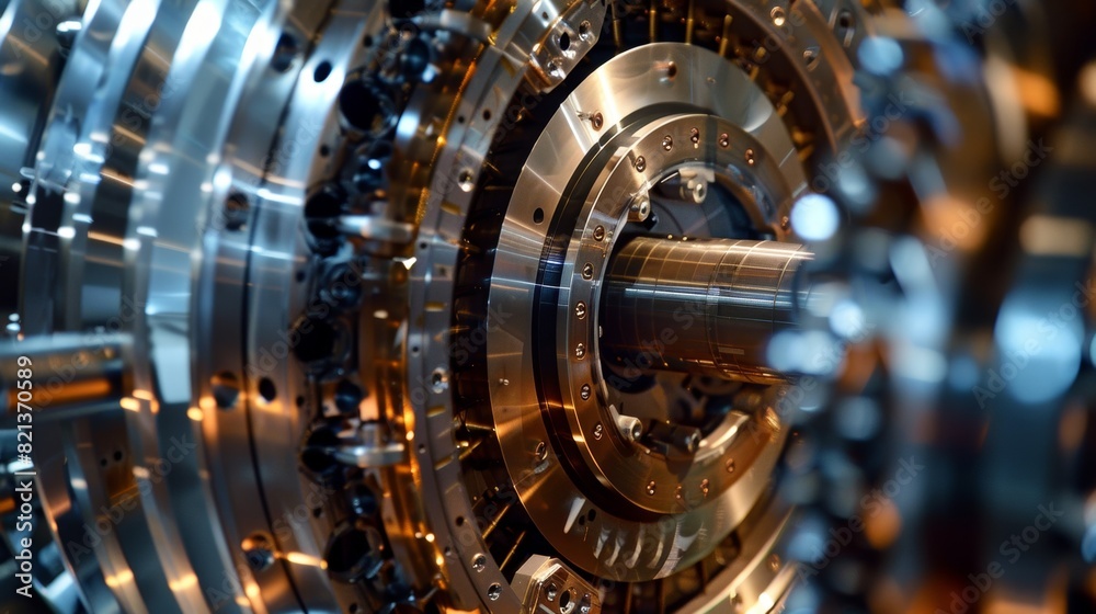 Fototapeta premium The superconducting particle train is a marvel of modern engineering and design.