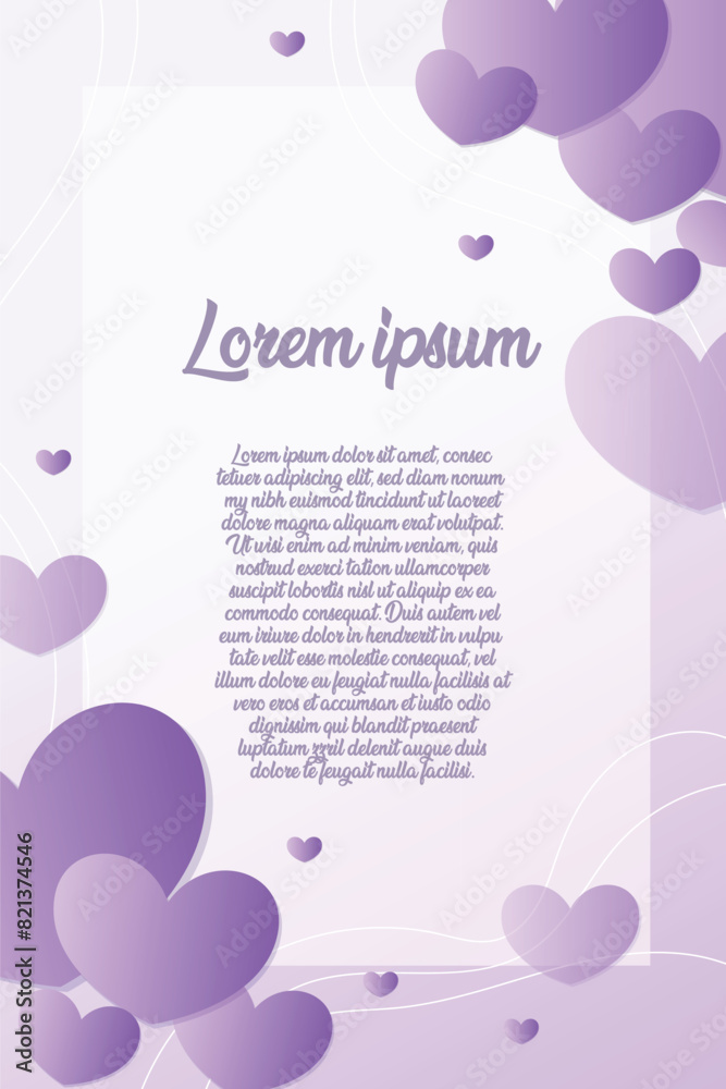 Valentine love heart background, vector design Valentine love heart background, vector design