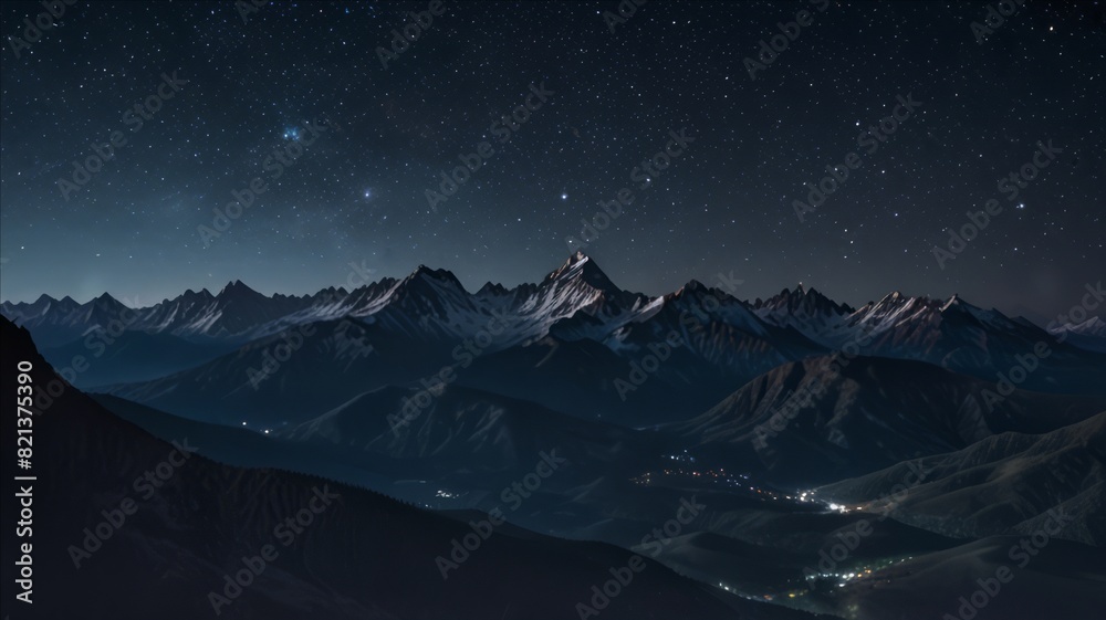 Amazing natural scenery of a mountain