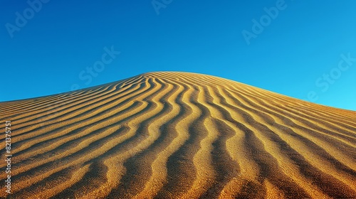 Majestic Sand Dune Under Blue Sky