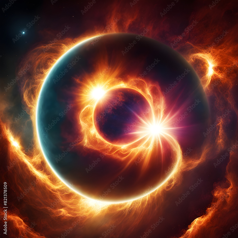 Fototapeta premium fiery explosion