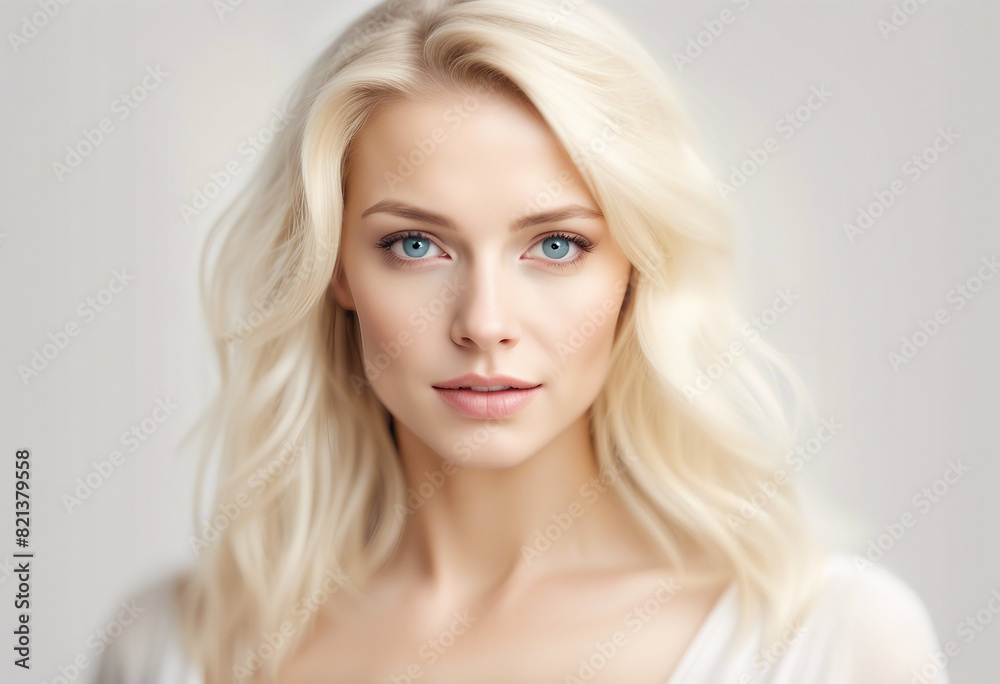 Portrait of blond hair and white skin beautiful women, skin care ad, isolated white background
Portrait of blond hair and white skin beautiful women, skin care ad, isolated white background