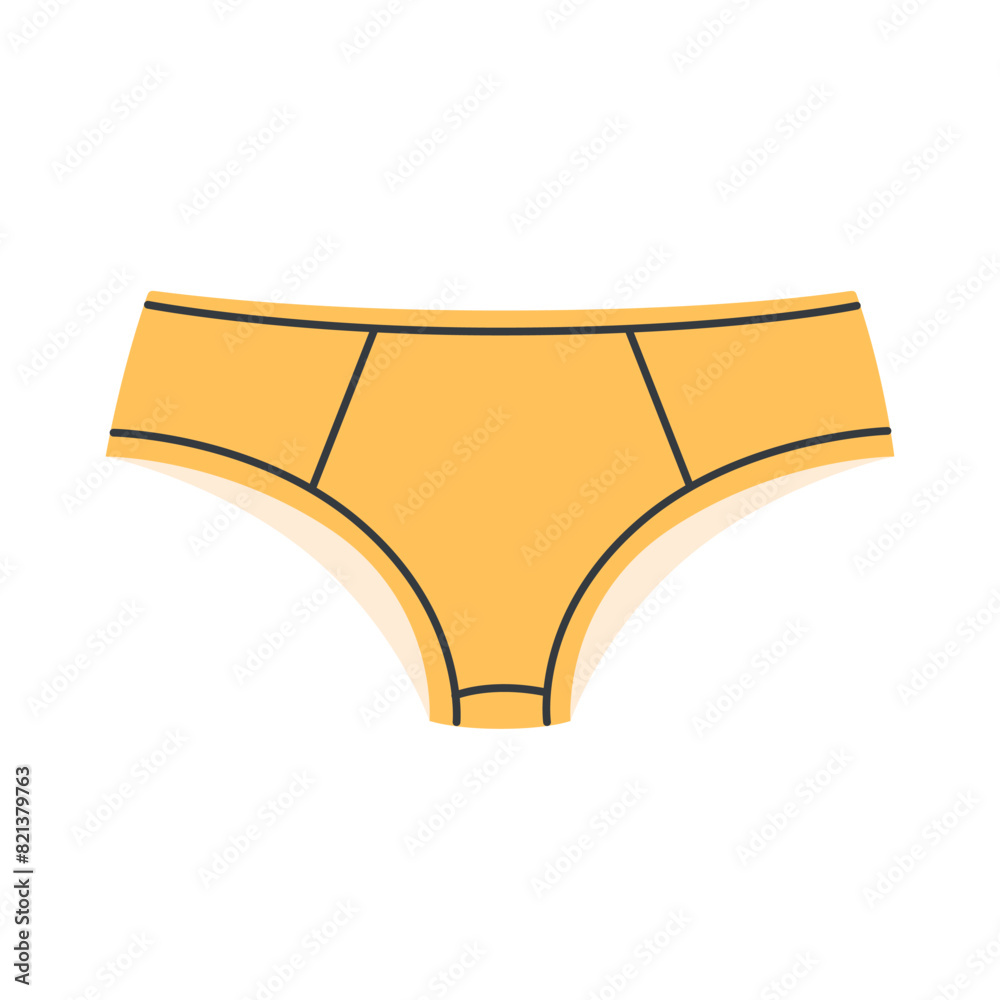Women panties. Vector illustration in flat style Women panties. Vector illustration in flat style