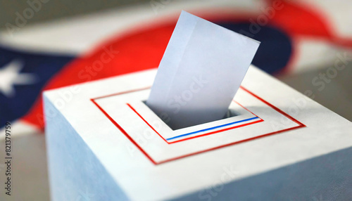 American Voting Ballot Box