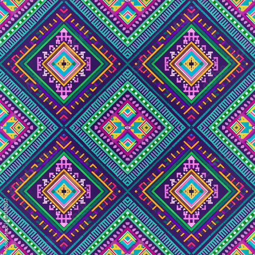 abstract colorful ethnic pattern