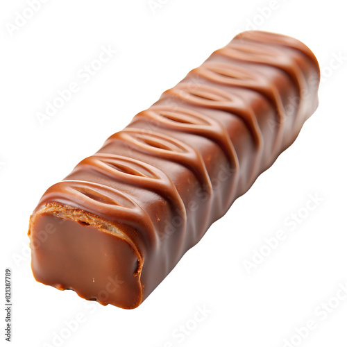 Chocolate bar isolated on white.