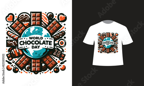 chocolate day t-shirt design 2024