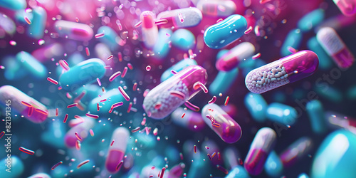 The importance of probiotics for digestive health in the biological sciences and medicine, highlighting their key role in promoting gastrointestinal well-being and health. photo