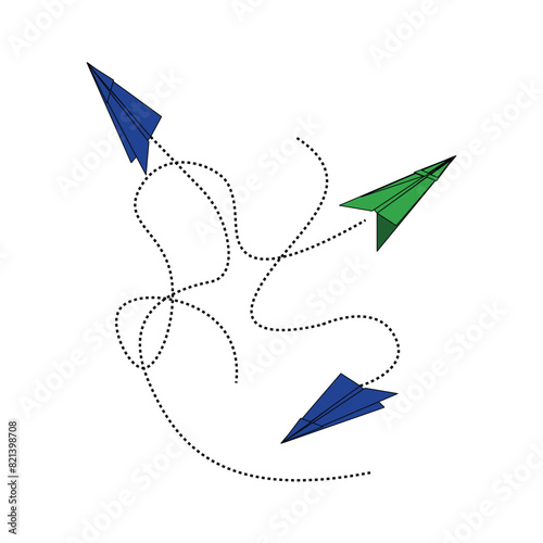 abstract origami bird