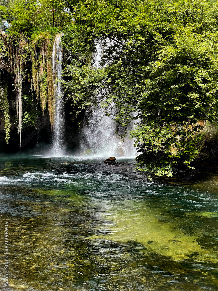 The Upper Duden Waterfall in Antalya, Turkey The Upper Duden Waterfall in Antalya, Turkey