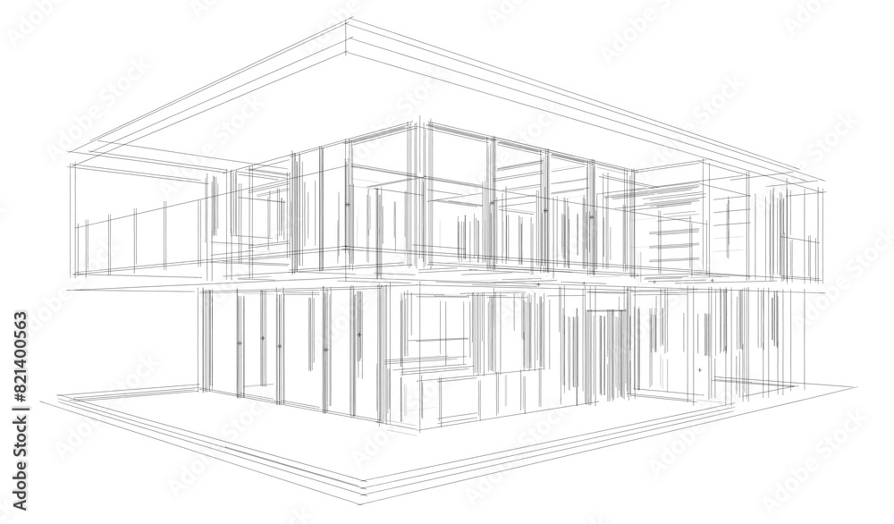 sketch of house sketch of house