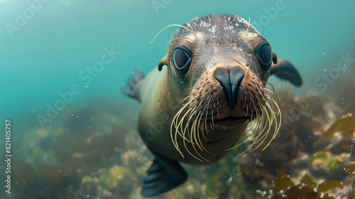Sea lion swimming in the water © GaMe