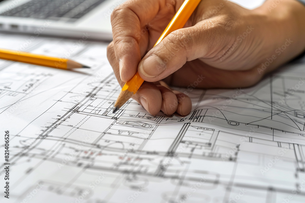 Architectural drawing background Architectural drawing background