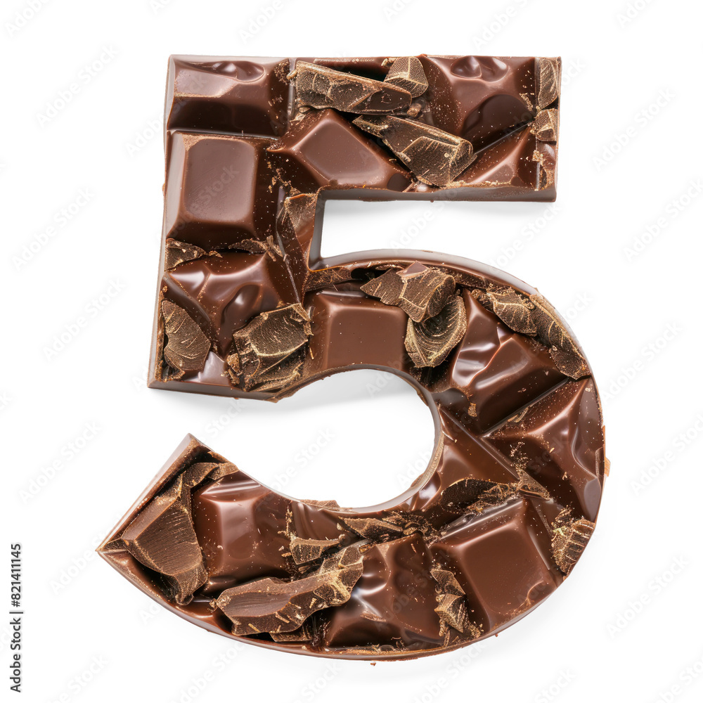 Number five of chocolate Number five of chocolate