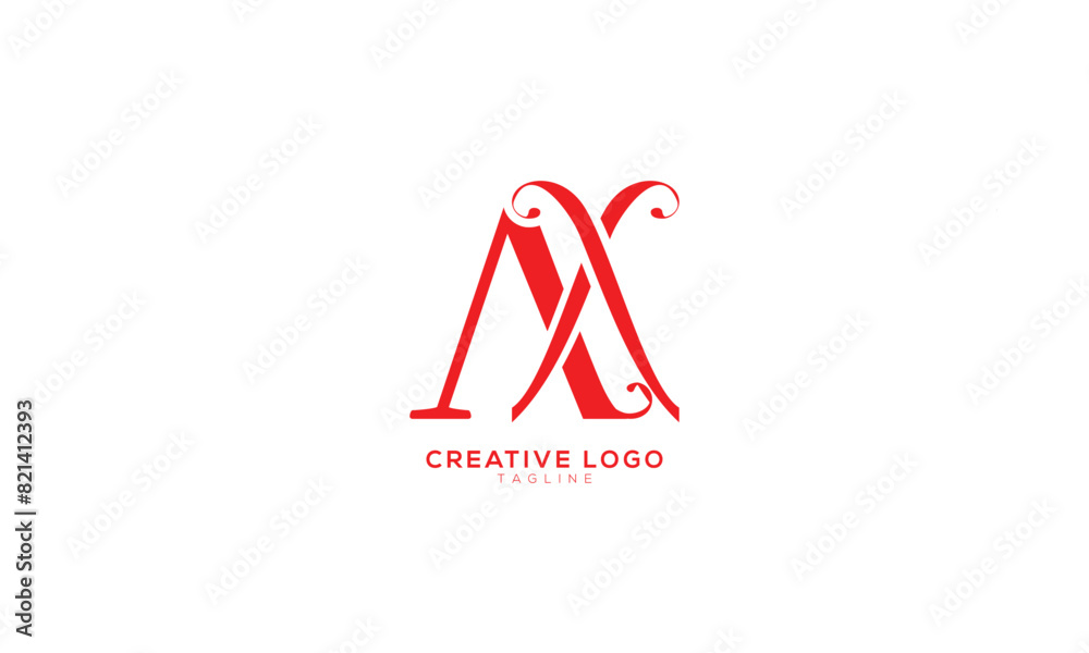 AX XA Abstract initial monogram letter alphabet logo design AX XA Abstract initial monogram letter alphabet logo design