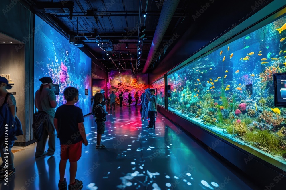 interactive museum that engages visitors through immersive exhibits and dynamic spaces