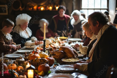 Discuss the history and traditions of Thanksgiving in the United States photo