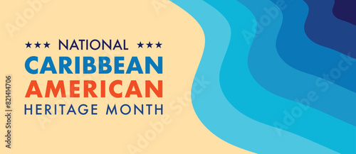 June is National Caribbean American Heritage Month. Holiday concept. 