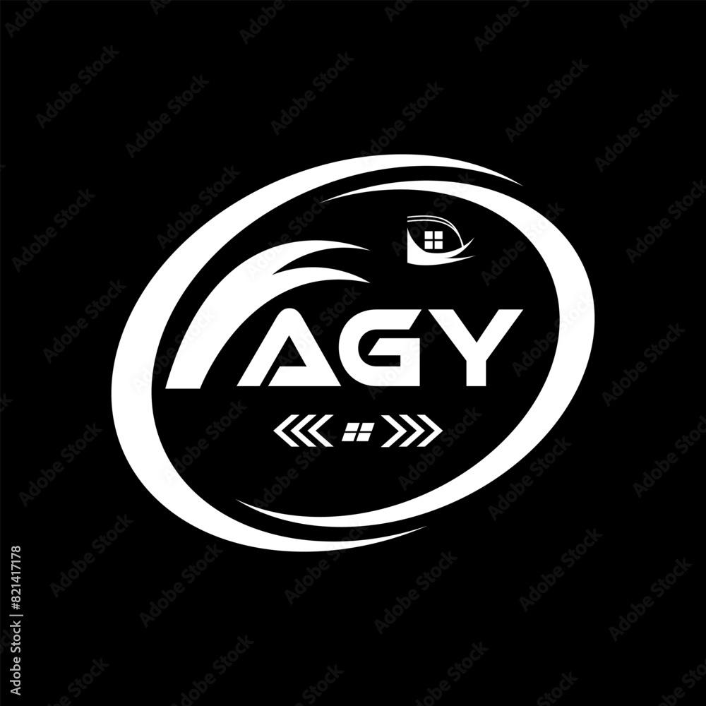 AGY letter logo design. AGY Simple and modern logo. AGY luxurious Alphabet logo Design. -vector Illustration