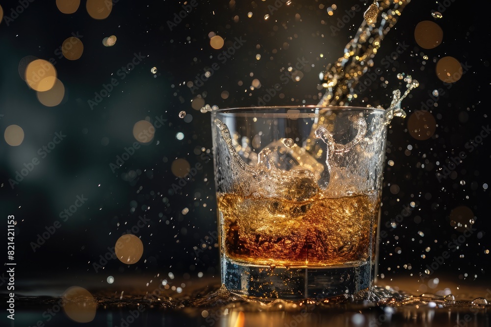 Photograph the moment of pouring a drink to dynamic movement Photograph the moment of pouring a drink to dynamic movement