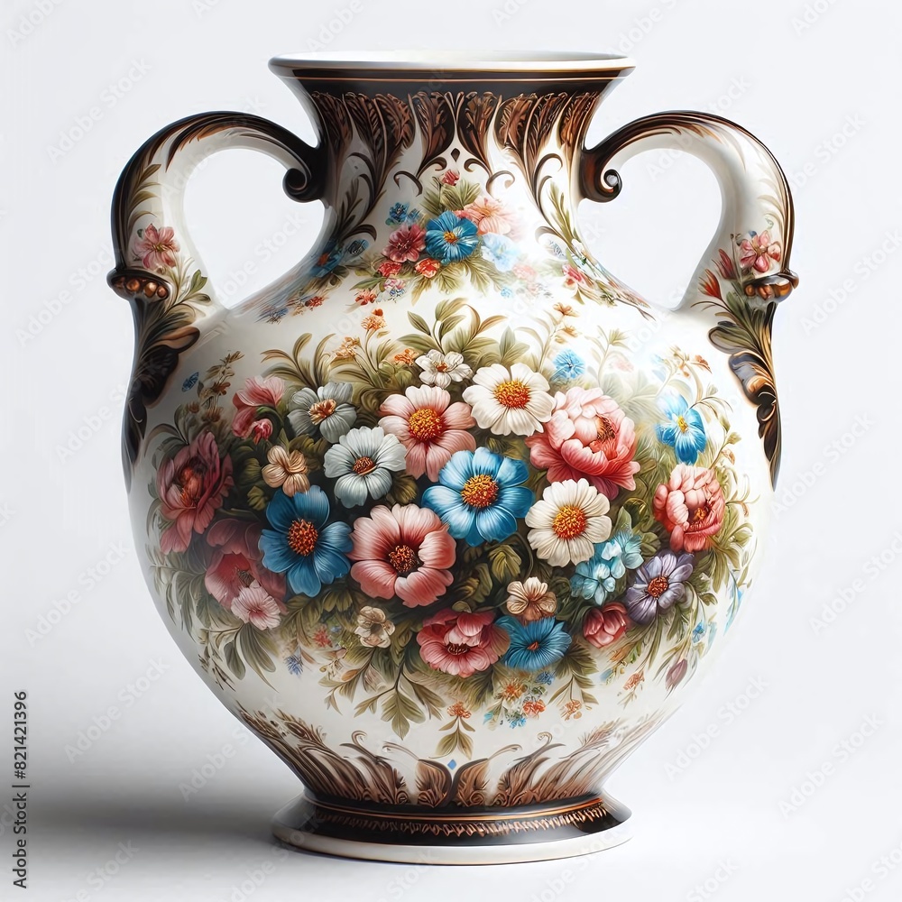 Elegant Ceramic Vase with Detailed Floral Design for Sophisticated Home Decor Elegant Ceramic Vase with Detailed Floral Design for Sophisticated Home Decor