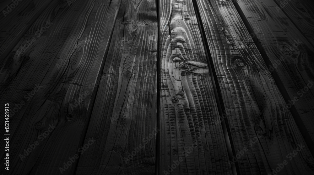 Grunge wooden black rustic planks