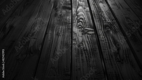 Obraz na płótnie Grunge wooden black rustic planks w salonie
