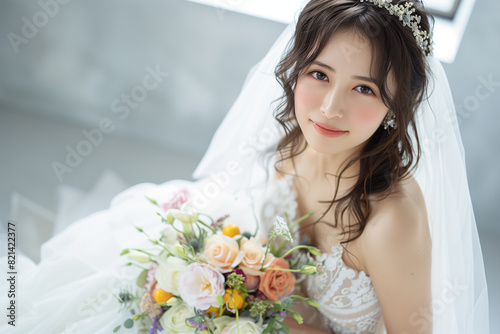 Obraz w ramie 花嫁 結婚式 ブライダル