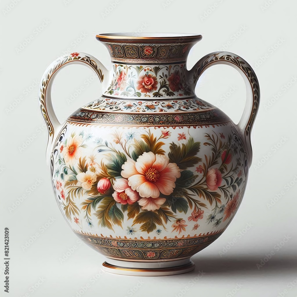 Elegant Ceramic Vase with Detailed Floral Design for Sophisticated Home Decor Elegant Ceramic Vase with Detailed Floral Design for Sophisticated Home Decor