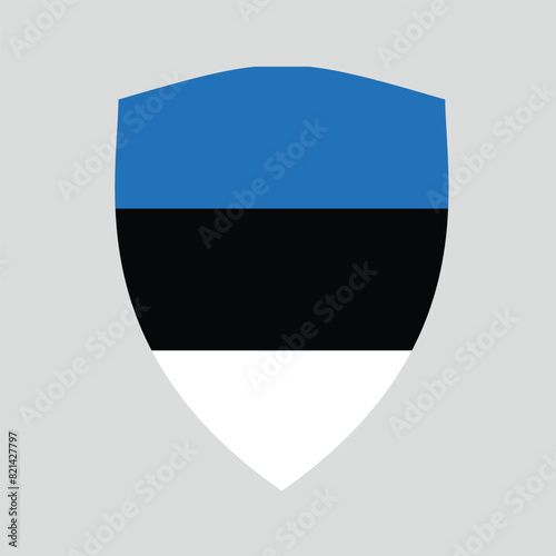 Estonia Flag in Shield Shape Frame Free Download Estonia Flag in Shield Shape Frame - GFXLoad
