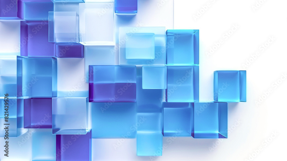 Blue abstract 3D textured background. Futuristic geometry pattern for advert, cover, book, poster, cd, flyer, website backgrounds.