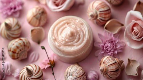 use snail mucin cream for natural skincare  promoting beauty with a soft pastel aesthetic in your regular routine
