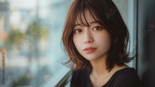 Beautiful portrait of young asian woman outdoor Free Download Beautiful portrait of young asian woman outdoor - GFXLoad