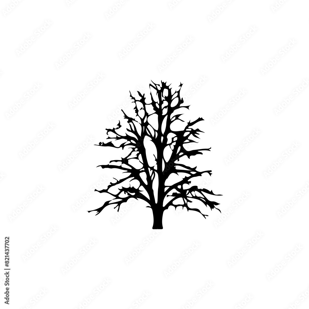 Obraz premium Tree Silhouette Vector Clipart.