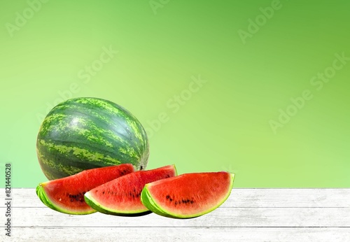 watermelon on a plate