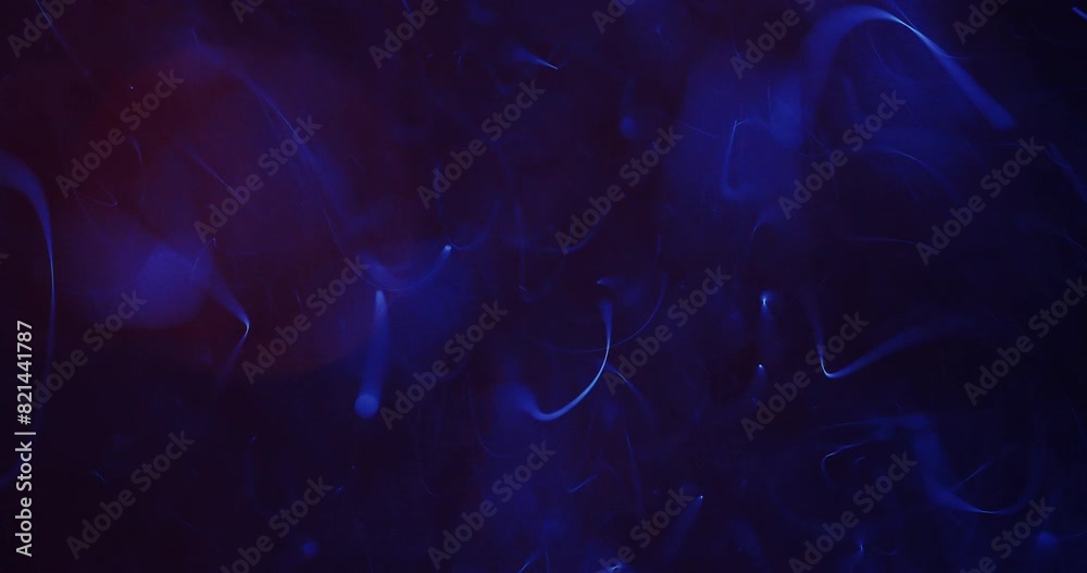 Dark Blue Particles Whirling With Red Bokeh Dark Blue Particles Whirling With Red Bokeh