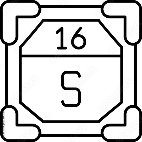 16 - Sulfur Icon