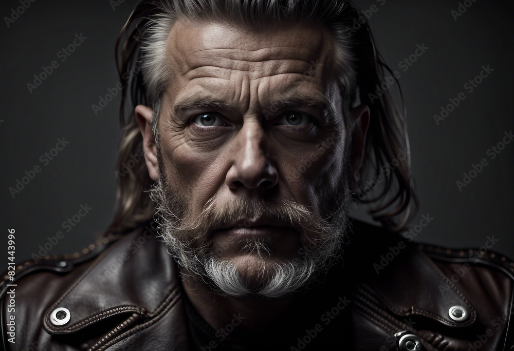 portrait of an American biker man, isolated white background
portrait of an American biker man, isolated white background